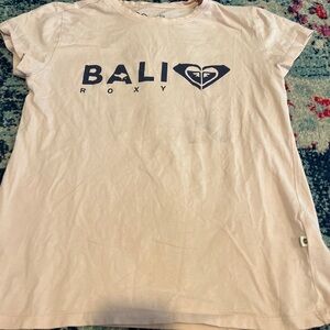 Roxy Light Pink Casual Tee